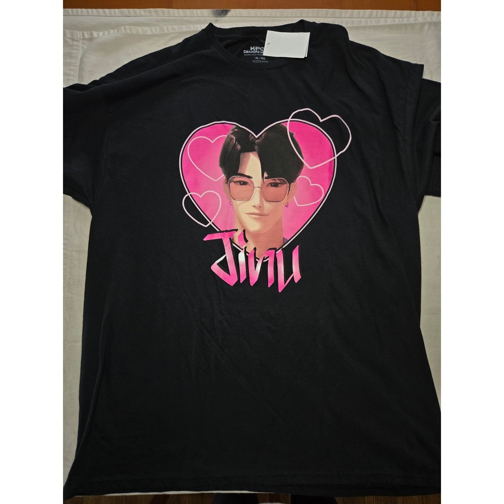 K-Pop Demon Hunters Jinu Graphic T-Shirt Netflix Black XL New